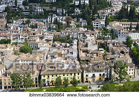 "View of town of Granada, Andalusia, Spain, Europe" View Large Photo Image Picture - "View of town of Granada, Andalusia, Spain, Europe". Fotosearch