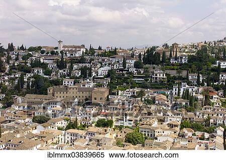 "View of town of Granada, Andalusia, Spain, Europe" View Large Photo Image Stock Photography - "View of town of Granada, Andalusia, Spain, Europe". Fotosearch