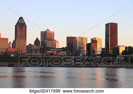 Stock Photo - View on Montreal, Quebec, Canada, North America. Fotosearch