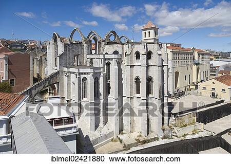 View on The Carmo Convent, Convento da Ordem do Carmo, and Quartel do Carmo, GNR National Guard headquarters from the terrace of the Santa Justa Lift, Elevador de Santa Justa, Carmo Lift, Elevador do Carmo, Lisboa, Lisbon, Portugal, Europe View Large Photo Image Stock Image - View on The Carmo Convent, Convento da Ordem do Carmo, and Quartel do Carmo, GNR National Guard headquarters from the terrace of the Santa Justa Lift, Elevador de Santa Justa, Carmo Lift, Elevador do Carmo, Lisboa, Lisbon, Portugal, Europe. Fotosearch