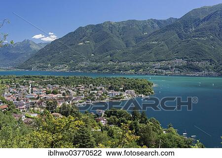 "View over Ascona and Lake Maggiore or Lago Maggiore, Ascona, Canton of Ticino, Switzerland, Europe" View Large Photo Image Stock Image - "View over Ascona and Lake Maggiore or Lago Maggiore, Ascona, Canton of Ticino, Switzerland, Europe". Fotosearch