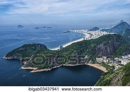 "View over Copacabana from the Sugar Loaf Mountain, Rio de Janeiro, Rio de Janeiro State, Brazil, South America" View Large Photo Image Stock Image - "View over Copacabana from the Sugar Loaf Mountain, Rio de Janeiro, Rio de Janeiro State, Brazil, South America". Fotosearch