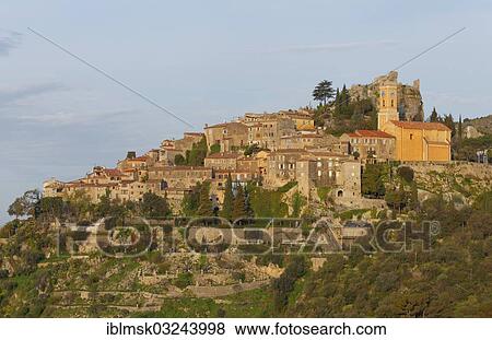"View over Eze, morning mood, Departement Alpes-Maritimes, Region Provence-Alpes-Cote d’Azur, France, Europe" View Large Photo Image Stock Photo - "View over Eze, morning mood, Departement Alpes-Maritimes, Region Provence-Alpes-Cote d’Azur, France, Europe". Fotosearch