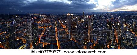"View over Frankfurt at the blue hour, Frankfurt am Main, Hesse, Germany, Europe" View Large Photo Image Stock Photo - "View over Frankfurt at the blue hour, Frankfurt am Main, Hesse, Germany, Europe". Fotosearch