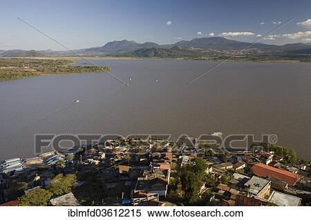 "View over Lake Patzcuaro from the Morelos statue on Janitzio Island, Janitzio island, Lake Patzcuaro, Janitzio, Michoacan, Mexico, North America" View Large Photo Image Stock Photography - "View over Lake Patzcuaro from the Morelos statue on Janitzio Island, Janitzio island, Lake Patzcuaro, Janitzio, Michoacan, Mexico, North America". Fotosearch