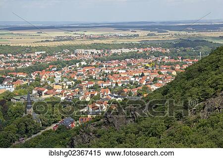 "View over Thale from the cable car to Hexentanzplatz plateau, Witches' Dance Floor, Thale, Harz, Saxony-Anhalt, Germany, Europe" View Large Photo Image Stock Photography - "View over Thale from the cable car to Hexentanzplatz plateau, Witches' Dance Floor, Thale, Harz, Saxony-Anhalt, Germany, Europe". Fotosearch