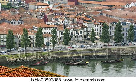"View over the Douro or Duero River towards the Gaia district, Vila Nova de Gaia, Sandeman Winery, Porto, District of Porto, Portugal, Europe" View Large Photo Image Stock Photo - "View over the Douro or Duero River towards the Gaia district, Vila Nova de Gaia, Sandeman Winery, Porto, District of Porto, Portugal, Europe". Fotosearch