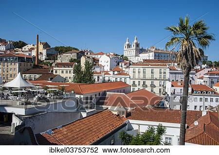 "View over the old quarter of Alfama, Alfama, Lisbon, Lisbon district, Portugal, Europe" View Large Photo Image Stock Image - "View over the old quarter of Alfama, Alfama, Lisbon, Lisbon district, Portugal, Europe". Fotosearch