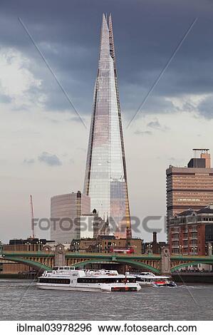 "View over the River Thames on The Shard skyscraper by architect Renzo Piano, London, England, United Kingdom, Europe" View Large Photo Image Stock Photograph - "View over the River Thames on The Shard skyscraper by architect Renzo Piano, London, England, United Kingdom, Europe". Fotosearch
