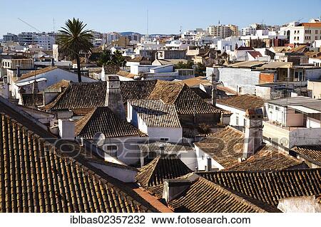 "View over the rooftops of Faro, Algarve, Portugal, Europe" View Large Photo Image Stock Image - "View over the rooftops of Faro, Algarve, Portugal, Europe". Fotosearch