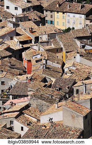 "View over the rooftops of the historic centre, Entrevaux, Department Alpes-de-Haute-Provence, Provence-Alpes-Cote d'Azur, France, Europe" View Large Photo Image Picture - "View over the rooftops of the historic centre, Entrevaux, Department Alpes-de-Haute-Provence, Provence-Alpes-Cote d'Azur, France, Europe". Fotosearch