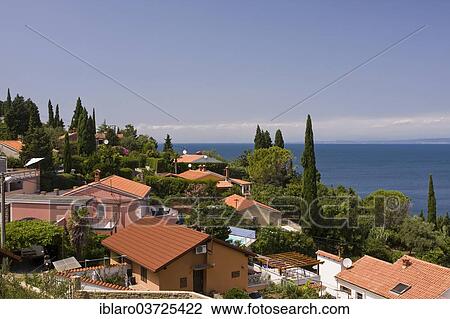 "View over the town of Piran, Piran, Coastal–Karst Statistical Region, Slovenia, Europe" View Large Photo Image Stock Image - "View over the town of Piran, Piran, Coastal–Karst Statistical Region, Slovenia, Europe". Fotosearch