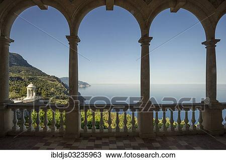 "View through arched windows of the park and the coastline, Son Marroig, Deia, Majorca, Balearic Islands, Spain, Europe" View Large Photo Image Stock Image - "View through arched windows of the park and the coastline, Son Marroig, Deia, Majorca, Balearic Islands, Spain, Europe". Fotosearch
