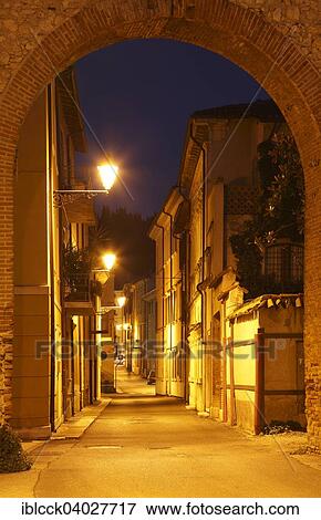 "View through the city walls into Via Tiro a Segno, Soave, Veneto, Italy, Europe" View Large Photo Image Stock Photo - "View through the city walls into Via Tiro a Segno, Soave, Veneto, Italy, Europe". Fotosearch