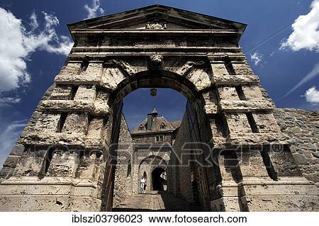 "View through the outer gate of Burg Altena Castle, Sauerland region, North Rhine-Westphalia, Germany, Europe" View Large Photo Image Stock Image - "View through the outer gate of Burg Altena Castle, Sauerland region, North Rhine-Westphalia, Germany, Europe". Fotosearch