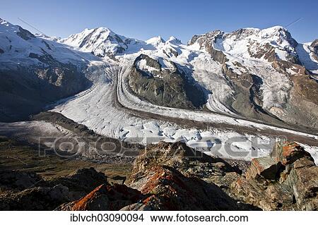 "View to Gornergrat, Pennine Alps, Valais Canton, Switzerland, Europe" View Large Photo Image Picture - "View to Gornergrat, Pennine Alps, Valais Canton, Switzerland, Europe". Fotosearch