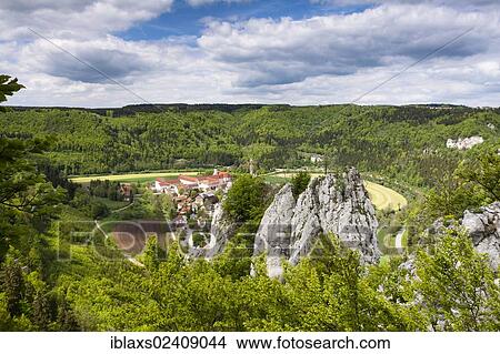 "View towards Beuron Archabbey in the Danube Valley, Beuron, Baden-Wuerttemberg, Germany, Europe" View Large Photo Image Picture - "View towards Beuron Archabbey in the Danube Valley, Beuron, Baden-Wuerttemberg, Germany, Europe". Fotosearch