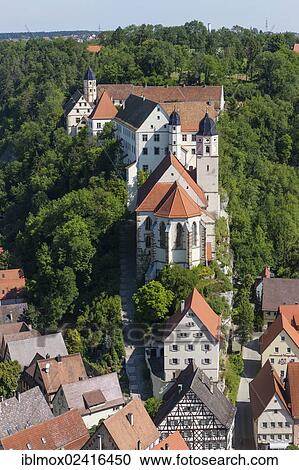 View towards Haigerloch Castle and the Pilgrimage Church of St. Anna, Haigerloch, Baden-Wuerttemberg, Germany, Europe, PublicGround, Europe View Large Photo Image Stock Image - View towards Haigerloch Castle and the Pilgrimage Church of St. Anna, Haigerloch, Baden-Wuerttemberg, Germany, Europe, PublicGround, Europe. Fotosearch