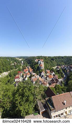 View towards Haigerloch Castle and the Pilgrimage Church of St. Anna, Haigerloch, Baden-Wuerttemberg, Germany, Europe, PublicGround, Europe View Large Photo Image Stock Photo - View towards Haigerloch Castle and the Pilgrimage Church of St. Anna, Haigerloch, Baden-Wuerttemberg, Germany, Europe, PublicGround, Europe. Fotosearch