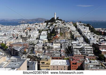 "View towards North Beach and the Bay, San Francisco, California, USA" View Large Photo Image Picture - "View towards North Beach and the Bay, San Francisco, California, USA". Fotosearch