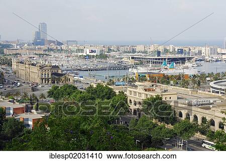 "View towards Old Customs House, Maremagnum and Port Vell, Barcelona, ​​Catalonia, Spain, Europe, Barcelona, Catalonia, Spain, Europe" View Large Photo Image Stock Image - "View towards Old Customs House, Maremagnum and Port Vell, Barcelona, ​​Catalonia, Spain, Europe, Barcelona, Catalonia, Spain, Europe". Fotosearch