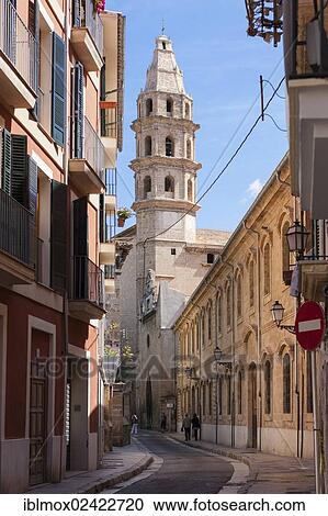 View Towards The Church Of Nostra Senyora De Gracia On Placa Batle