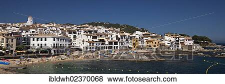 "View towards the city and the coast, Calella de Palafrugell, Costa Brava, Catalonia, Spain, Europe, PublicGround, Europe" View Large Photo Image Stock Photo - "View towards the city and the coast, Calella de Palafrugell, Costa Brava, Catalonia, Spain, Europe, PublicGround, Europe". Fotosearch