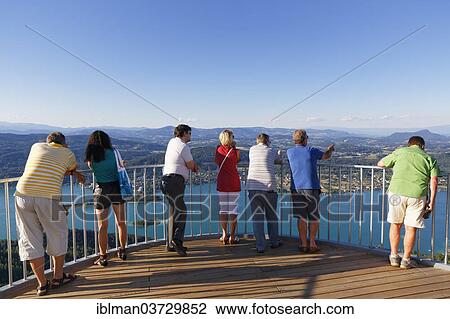 "Viewing platform of the new lookout tower, Pyramidenkogel Mountain, Lake Woerth, Keutschach am See, Carinthia, Austria, Europe" View Large Photo Image Stock Image - "Viewing platform of the new lookout tower, Pyramidenkogel Mountain, Lake Woerth, Keutschach am See, Carinthia, Austria, Europe". Fotosearch