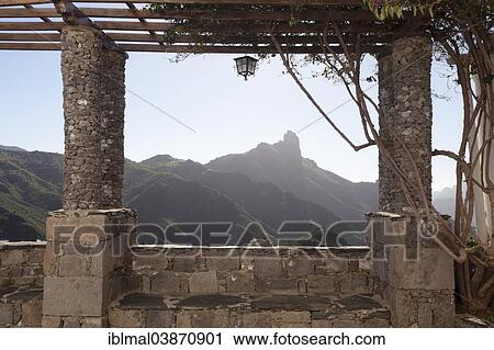 "Views from Tejeda to the Roque Bentayga rock formation, Gran Canaria, Canary Islands, Spain, Europe" View Large Photo Image Stock Image - "Views from Tejeda to the Roque Bentayga rock formation, Gran Canaria, Canary Islands, Spain, Europe". Fotosearch