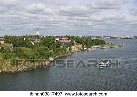 "Views of Helsinki with the Suomenlinna Fortress, Uusimaa, Finland, Europe" View Large Photo Image Stock Photo - "Views of Helsinki with the Suomenlinna Fortress, Uusimaa, Finland, Europe". Fotosearch
