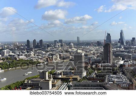 Stock Photography - "Views of London with the City of London at back, London, Greater London, England, United Kingdom, Europe". Fotosearch