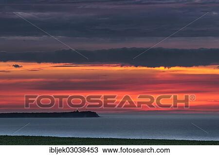 "Views towards Cape Arkona with a lighthouse at sunset, nahe Lohme, Rugen island, Rugen, Mecklenburg-Western Pomerania, Germany, Europe" View Large Photo Image Stock Image - "Views towards Cape Arkona with a lighthouse at sunset, nahe Lohme, Rugen island, Rugen, Mecklenburg-Western Pomerania, Germany, Europe". Fotosearch