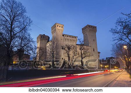 "Vignola castle at dusk, Vignola, Emilia Romagna, Italy, Europe" View Large Photo Image Picture - "Vignola castle at dusk, Vignola, Emilia Romagna, Italy, Europe". Fotosearch