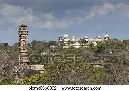 "Vijaya Stambha, a victory tower built during the reign of Rana Kumbha in front of Fateh Prakash Palace, Chittorgarh Fort, Chittorgarh, Rajasthan, India, Asia" View Large Photo Image Stock Image - "Vijaya Stambha, a victory tower built during the reign of Rana Kumbha in front of Fateh Prakash Palace, Chittorgarh Fort, Chittorgarh, Rajasthan, India, Asia". Fotosearch