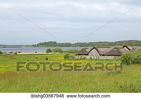 "Viking houses in Hedeby Viking Museum, Haddeby, Schleswig-Holstein, Germany, Europe" View Large Photo Image Stock Photo - "Viking houses in Hedeby Viking Museum, Haddeby, Schleswig-Holstein, Germany, Europe". Fotosearch