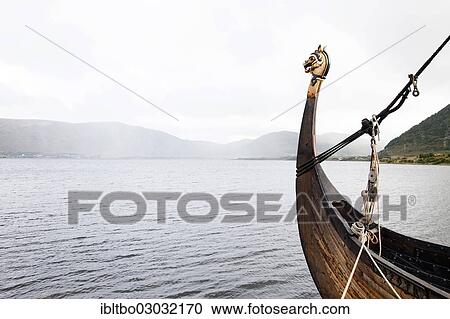 "Viking ship with a golden dragon head, Borg, Lofoten, Nordland, Norway, Europe" View Large Photo Image Stock Image - "Viking ship with a golden dragon head, Borg, Lofoten, Nordland, Norway, Europe". Fotosearch