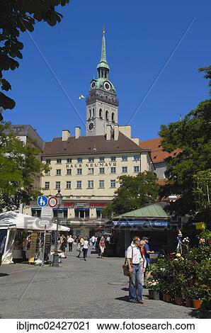 "Viktualienmarkt market square, Munich, Bavaria, Germany, Europe" View Large Photo Image Stock Image - "Viktualienmarkt market square, Munich, Bavaria, Germany, Europe". Fotosearch