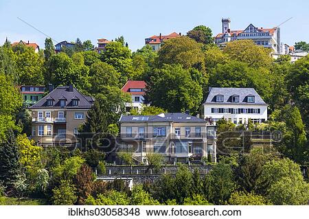 "Villa district of Loschwitz on the slopes of the Dresden Elbe Valley, Dresden, Saxony, Germany, Europe" View Large Photo Image Stock Photo - "Villa district of Loschwitz on the slopes of the Dresden Elbe Valley, Dresden, Saxony, Germany, Europe". Fotosearch