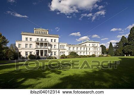 "Villa Hugel mansion, Essen, Ruhr district, North Rhine-Westphalia, Germany, Europe" View Large Photo Image Picture - "Villa Hugel mansion, Essen, Ruhr district, North Rhine-Westphalia, Germany, Europe". Fotosearch