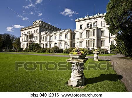 "Villa Hugel mansion, Essen, Ruhr district, North Rhine-Westphalia, Germany, Europe" View Large Photo Image Stock Photograph - "Villa Hugel mansion, Essen, Ruhr district, North Rhine-Westphalia, Germany, Europe". Fotosearch