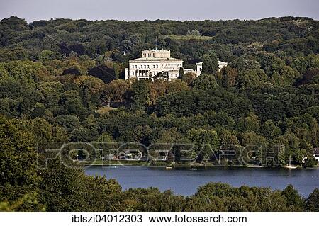 "Villa Hugel mansion with Lake Baldeney, Essen, Ruhr district, North Rhine-Westphalia, Germany, Europe" View Large Photo Image Stock Image - "Villa Hugel mansion with Lake Baldeney, Essen, Ruhr district, North Rhine-Westphalia, Germany, Europe". Fotosearch