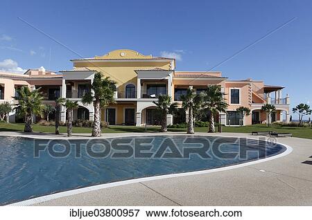 "Villa, swimming pool, Cascade Wellness and Lifestyle Resort, Lagos, Portugal, Europe" View Large Photo Image Stock Photo - "Villa, swimming pool, Cascade Wellness and Lifestyle Resort, Lagos, Portugal, Europe". Fotosearch
