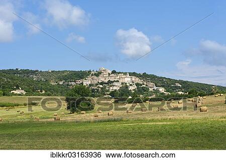 "Village and rural landscape, Simiane la Rotonde, Provence, Region Provence-Alpes-Cote d? ÇÖAzur, France, Europe" View Large Photo Image Stock Photograph - "Village and rural landscape, Simiane la Rotonde, Provence, Region Provence-Alpes-Cote d? ÇÖAzur, France, Europe". Fotosearch