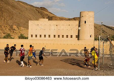 Stock Image - "Village of Birkat Al-Mawz, Ad Dakhiliyah region, Oman, Asia". Fotosearch