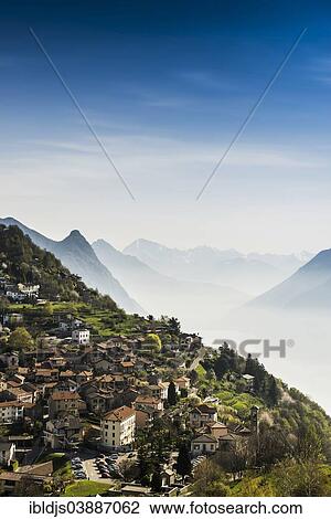 "Village of Bre, Monte Bre, Lugano, Lake Lugano, Lago di Lugano, Canton Ticino, Switzerland, Europe" View Large Photo Image Stock Image - "Village of Bre, Monte Bre, Lugano, Lake Lugano, Lago di Lugano, Canton Ticino, Switzerland, Europe". Fotosearch