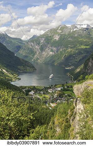 "Village of Geiranger and the Geirangerfjord, UNESCO World Natural Heritage Site, province of More og Romsdal, Vestlandet or Western Norway, Norway, Europe" View Large Photo Image Stock Image - "Village of Geiranger and the Geirangerfjord, UNESCO World Natural Heritage Site, province of More og Romsdal, Vestlandet or Western Norway, Norway, Europe". Fotosearch
