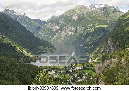 "Village of Geiranger and the Geirangerfjord, UNESCO World Natural Heritage Site, province of More og Romsdal, Vestlandet or Western Norway, Norway, Europe" View Large Photo Image Stock Image - "Village of Geiranger and the Geirangerfjord, UNESCO World Natural Heritage Site, province of More og Romsdal, Vestlandet or Western Norway, Norway, Europe". Fotosearch