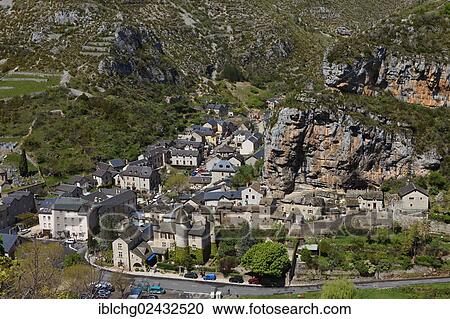 "Village of La Malene, The Causses and the Cevennes, UNESCO World Heritage Site, Parc National des Cevennes, Cevennes National Park, Gorges du Tarn, Lozere, Languedoc-Roussillon, France, Europe" View Large Photo Image Stock Image - "Village of La Malene, The Causses and the Cevennes, UNESCO World Heritage Site, Parc National des Cevennes, Cevennes National Park, Gorges du Tarn, Lozere, Languedoc-Roussillon, France, Europe". Fotosearch