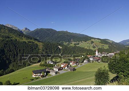 Stock Photo - "Village of Liesing, Liesing, Lesachtal, Hermagor District, Carinthia, Austria, Europe". Fotosearch