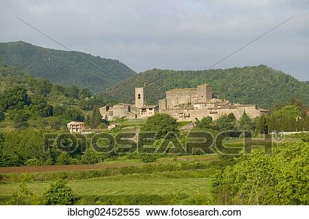 "Village of Sant Pau, Garrotxa Volcanic Zone Natural Park, Catalonia, Spain, Europe" View Large Photo Image Stock Photography - "Village of Sant Pau, Garrotxa Volcanic Zone Natural Park, Catalonia, Spain, Europe". Fotosearch